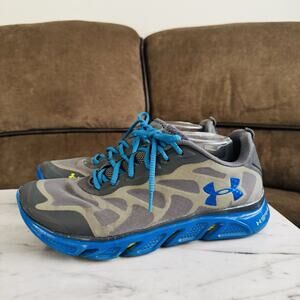 Under Armor Spine Venom Neon Mens Gray/Green Size 10.5